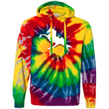 Tennessee Walking Horse Performance (WHITE) CD877 Unisex Tie-Dyed Pullover Hoodie
