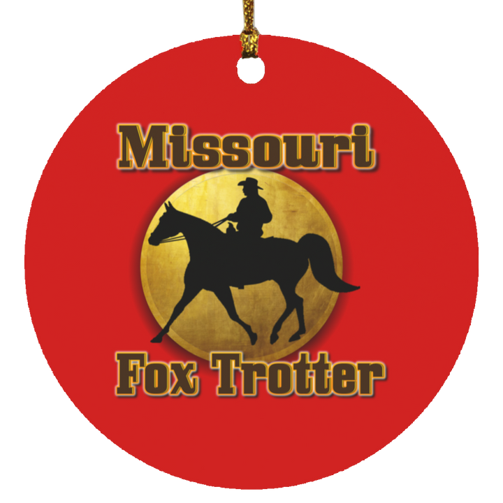 MISSOURI FOX TROTTER 1 SUBORNC Circle Ornament