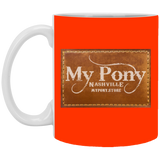 MY PONY NASHVILLE BRAND XP8434 11oz White Mug