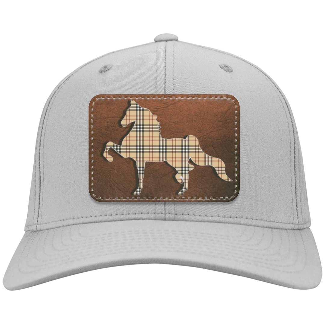 AMERICAN SADDLEBRED LEATHER PATCH (BURBURY) CP80 Twill Cap - Patch