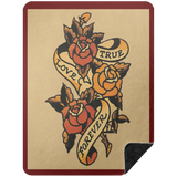 VINTAGE TAT 1 BSHL Premium Black Sherpa Blanket 60x80