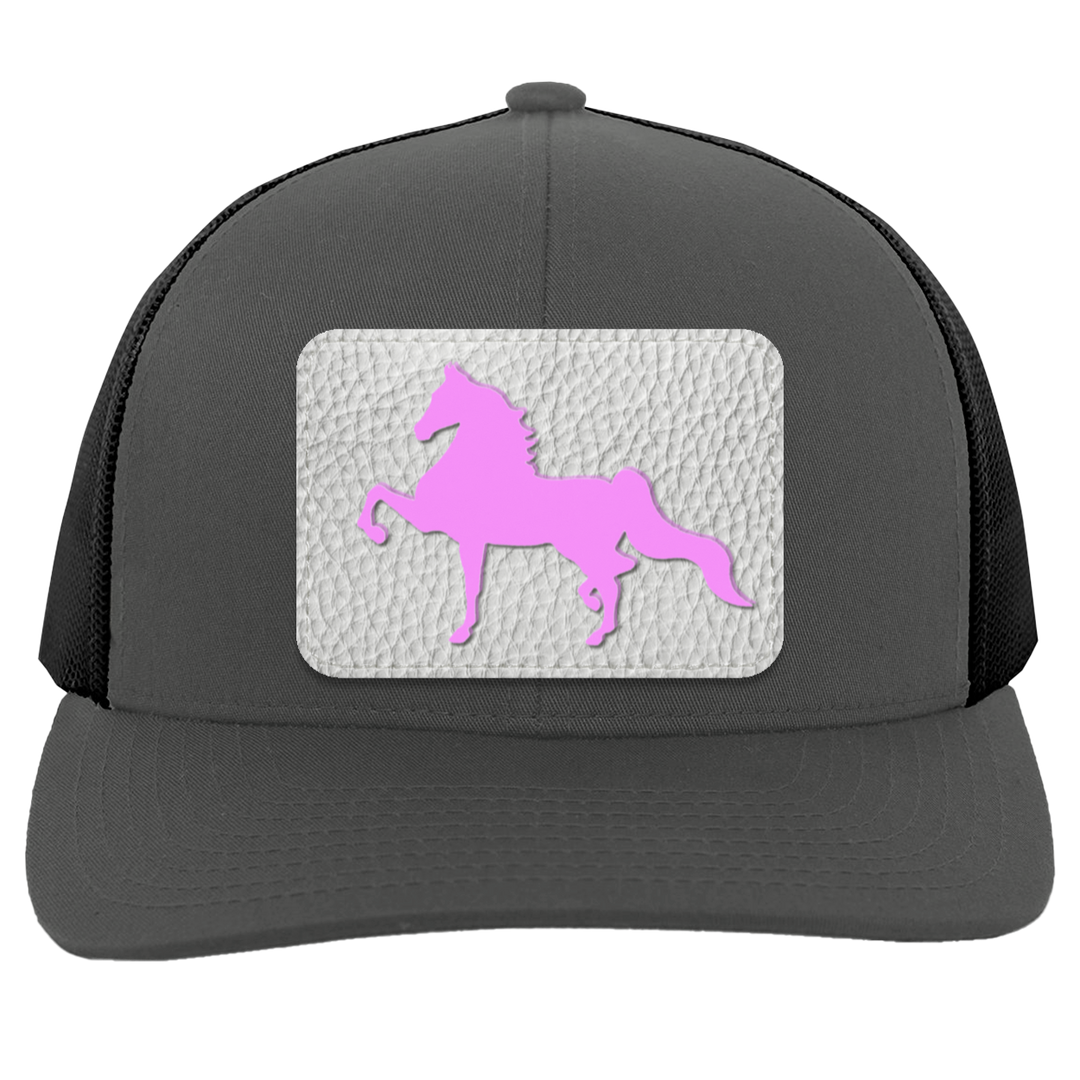AMERICAN SADDLEBRED PINK 104C Trucker Snap Back - Patch