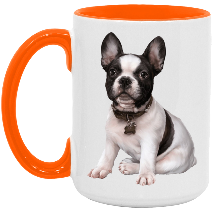 FRENCHIE PUPPY (5) AM15OZ 15oz. Accent Mug