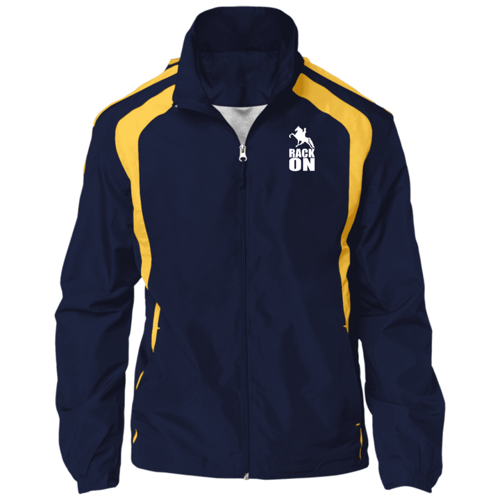 RACK ON RACKING (WHITE ART) JST60 Jersey-Lined Raglan Jacket