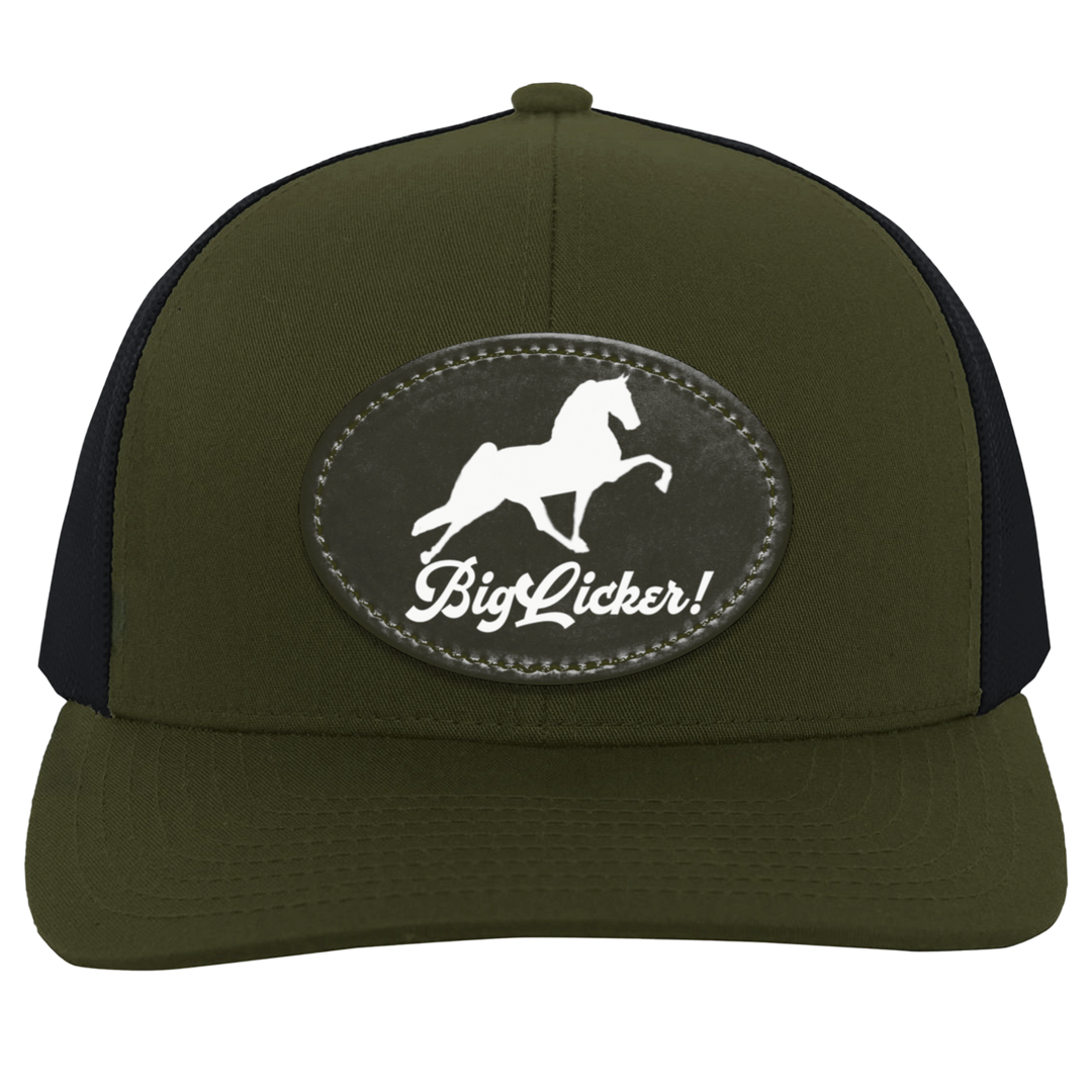 BIG LICKER PATCH HATTRUCKER HAT ( THREE SHAPES-12 COLORS AND STYLES)