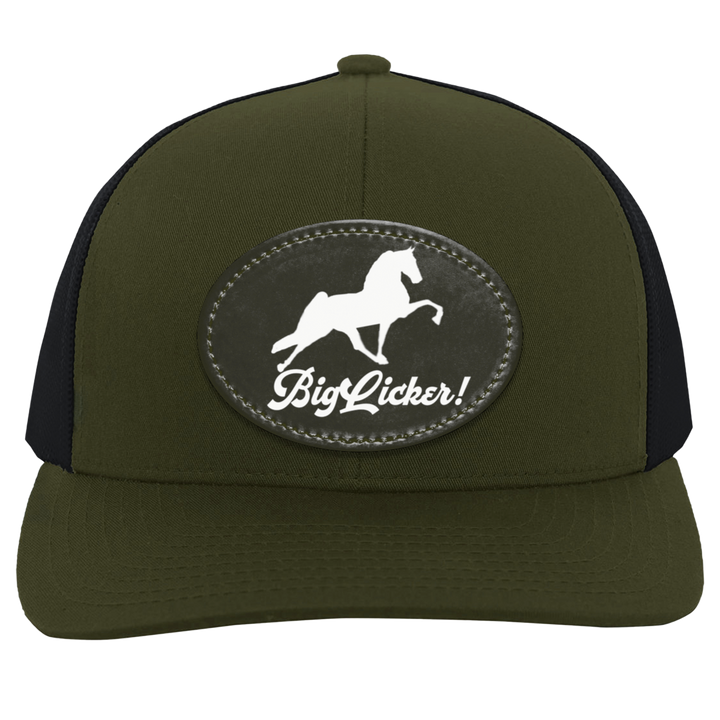 BIG LICKER PATCH HATTRUCKER HAT ( THREE SHAPES-12 COLORS AND STYLES)