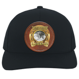 DOUG BARNES (Legends Series) Round Leather Patch 104C Trucker Snap Back - Patch