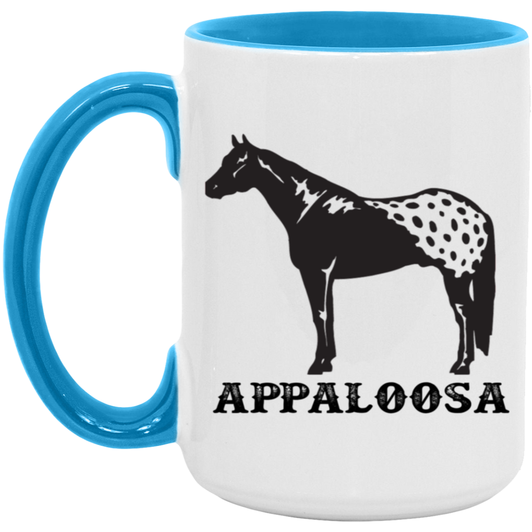 APPALOOSA ART TUMBLER 4HORSE AM15OZ 15oz. Accent Mug
