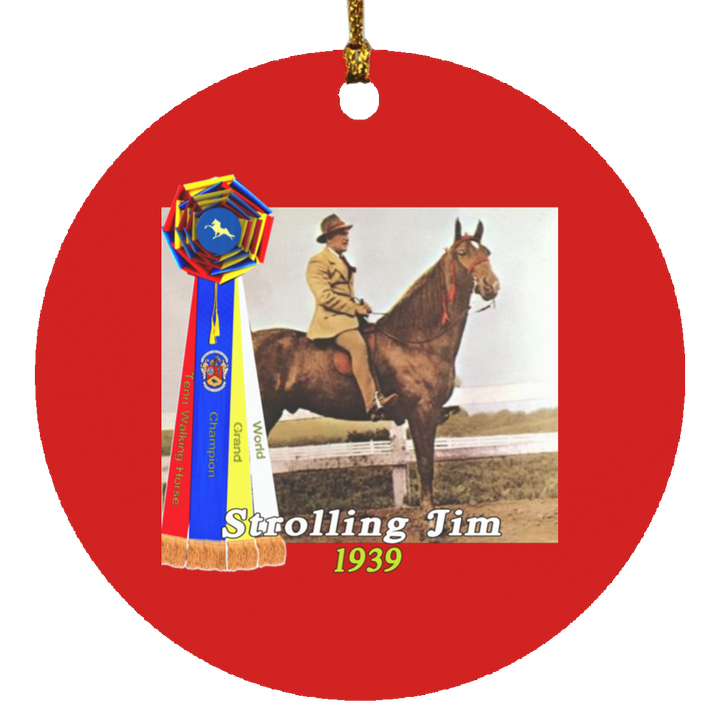WGC STROLLING JIM SUBORNC Circle Ornament