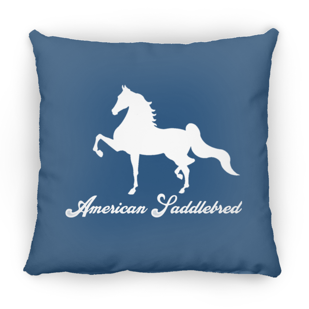 AMERICAN SADDLEBRED (DESIGN 1) WHITE 4HORSE PILLOWS THREE SIZES