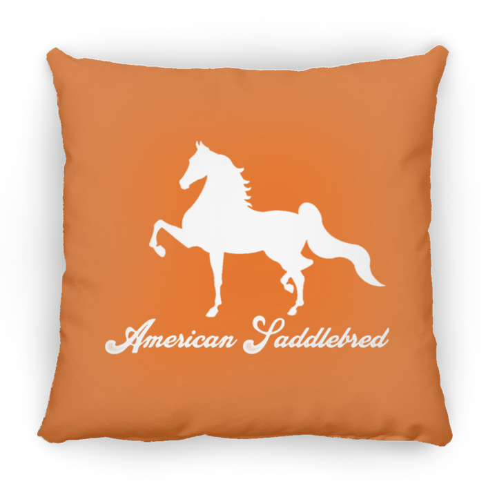 AMERICAN SADDLEBRED (DESIGN 1) WHITE 4HORSE PILLOWS THREE SIZES