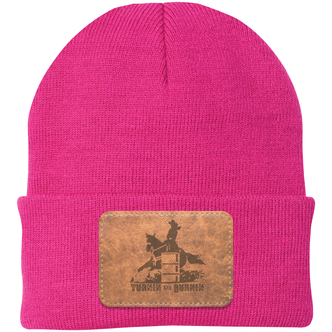 TURNIN AND BURNIN ON LEATHER CP90 Knit Cap - Patch
