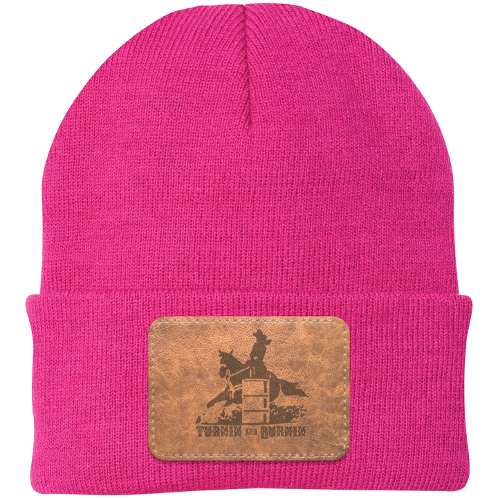 TURNIN AND BURNIN ON LEATHER CP90 Knit Cap - Patch