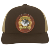 DOUG BARNES (Legends Series) Round Leather Patch 104C Trucker Snap Back - Patch