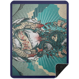 VINTAGE TAT 2 BSHL Premium Black Sherpa Blanket 60x80