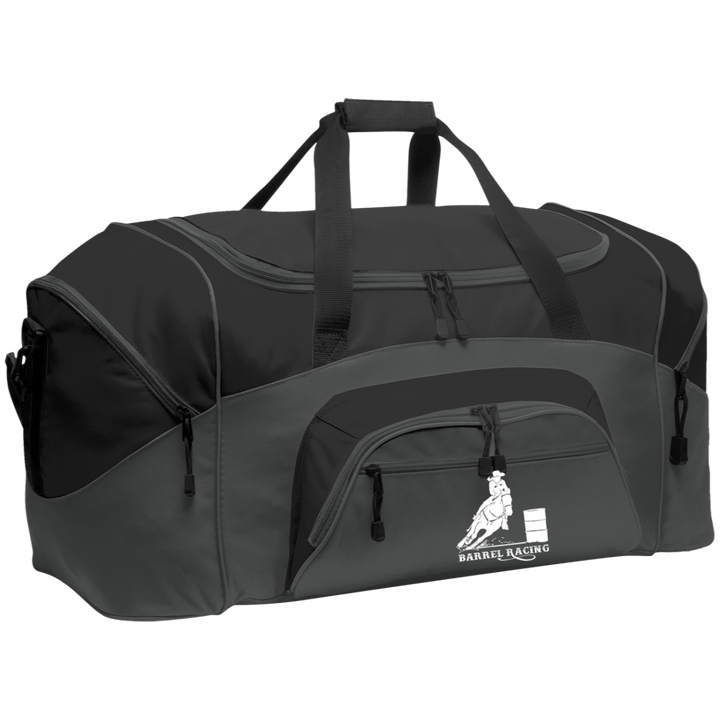 BARREL RACING STYLE 1 (WHITE) 4HORSE BG99 Colorblock Sport Duffel