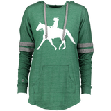 Missouri Fox Trotter LADY FINAL ART WHITE 229390 Ladies Hooded Low Key Pullover