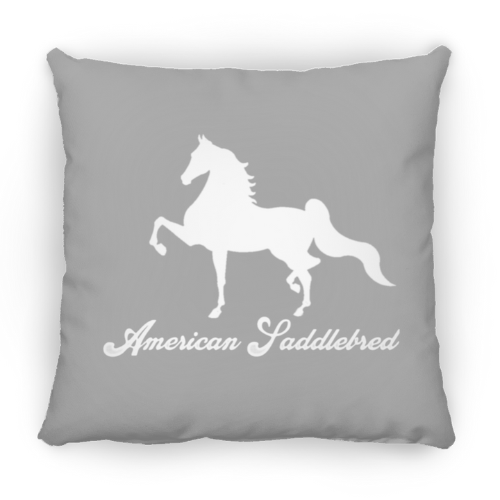 AMERICAN SADDLEBRED (DESIGN 1) WHITE 4HORSE PILLOWS THREE SIZES