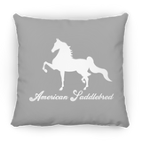AMERICAN SADDLEBRED (DESIGN 1) WHITE 4HORSE PILLOWS THREE SIZES