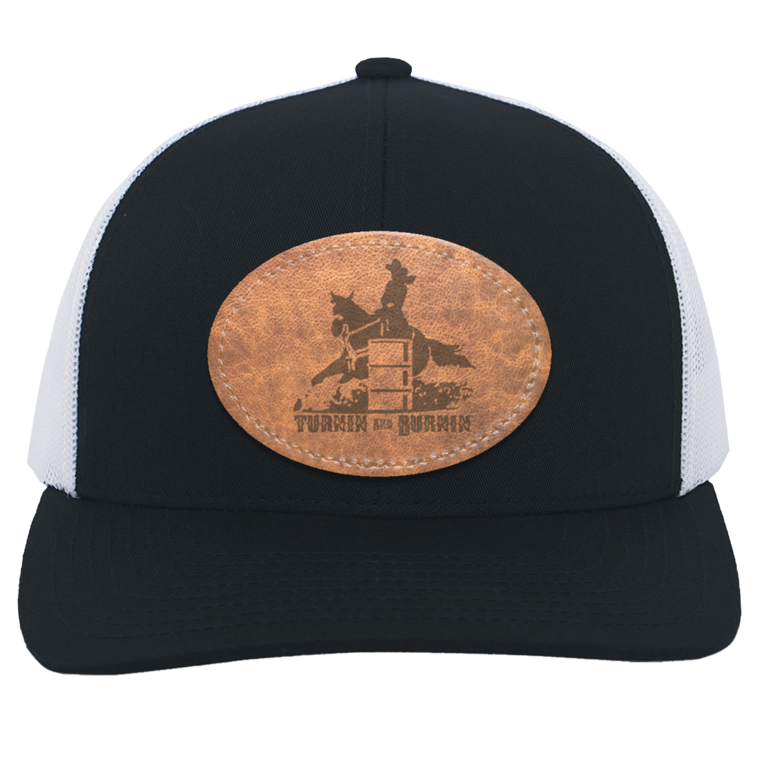 TURNIN AND BURNIN ON LEATHER 104C Trucker Snap Back - Patch