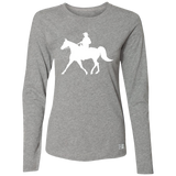 Missouri Fox Trotter WITH MALE RIDER WHITE 64LTTX Ladies’ Essential Dri-Power Long Sleeve Tee