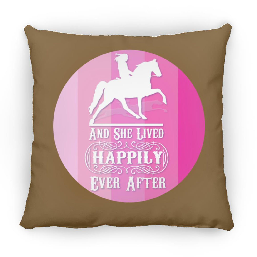 SHE LIVED HAPPILY TWH PLEASURE SHADES OF PINK ZP16 Medium Square Pillow