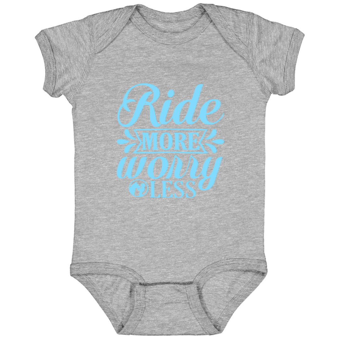 RIDE MORE WORRY LESS 4424 Infant Fine Jersey Bodysuit