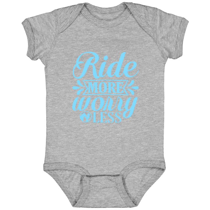 RIDE MORE WORRY LESS 4424 Infant Fine Jersey Bodysuit