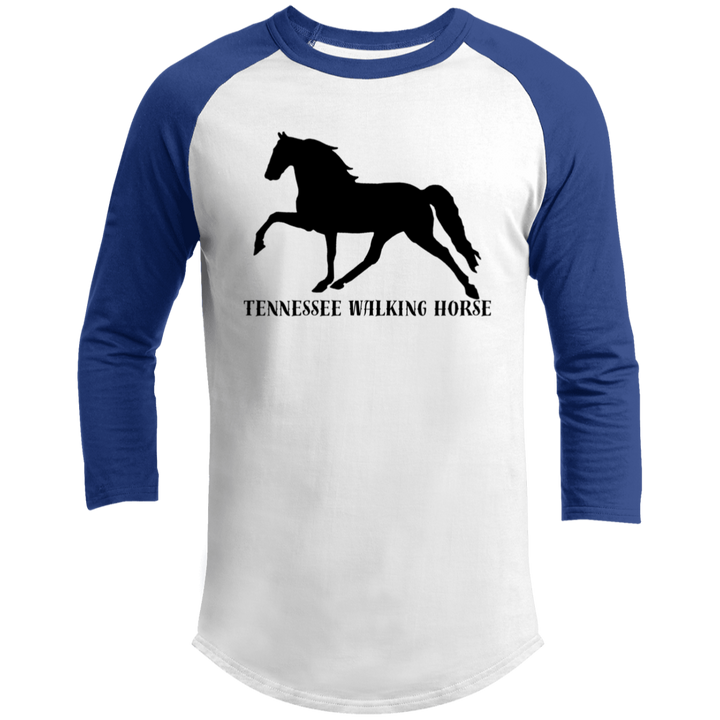 Tennessee Walker (black) 4HORSE T200 3/4 Raglan Sleeve Shirt