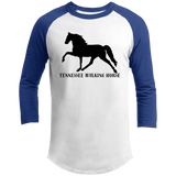 Tennessee Walker (black) 4HORSE T200 3/4 Raglan Sleeve Shirt