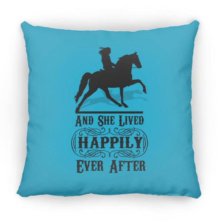 HAPPILY EVER AFTER (TWH Pleasure) Blk ZP18 Large Square Pillow