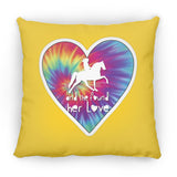 SHE FOUND HER LOVE TWH PLEASURE HEART ZP14 Small Square Pillow