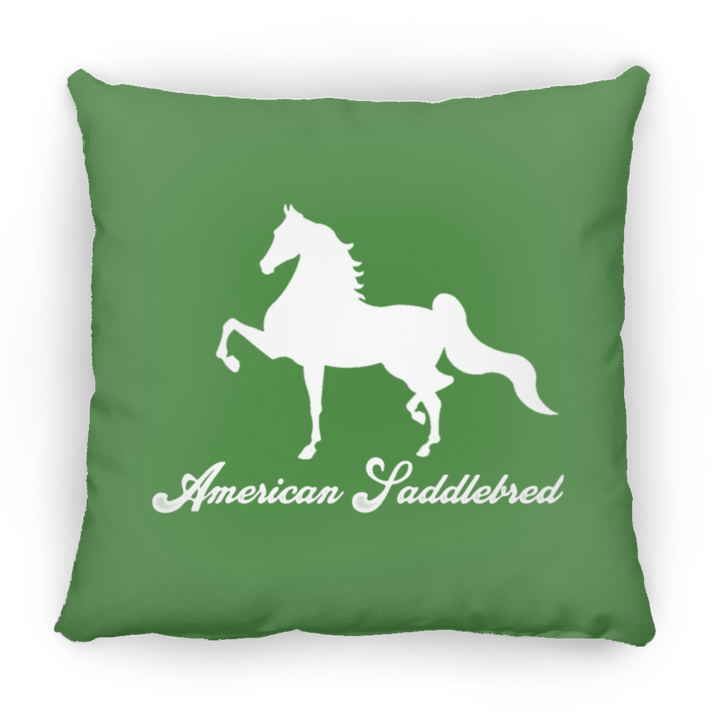 AMERICAN SADDLEBRED (DESIGN 1) WHITE 4HORSE PILLOWS THREE SIZES