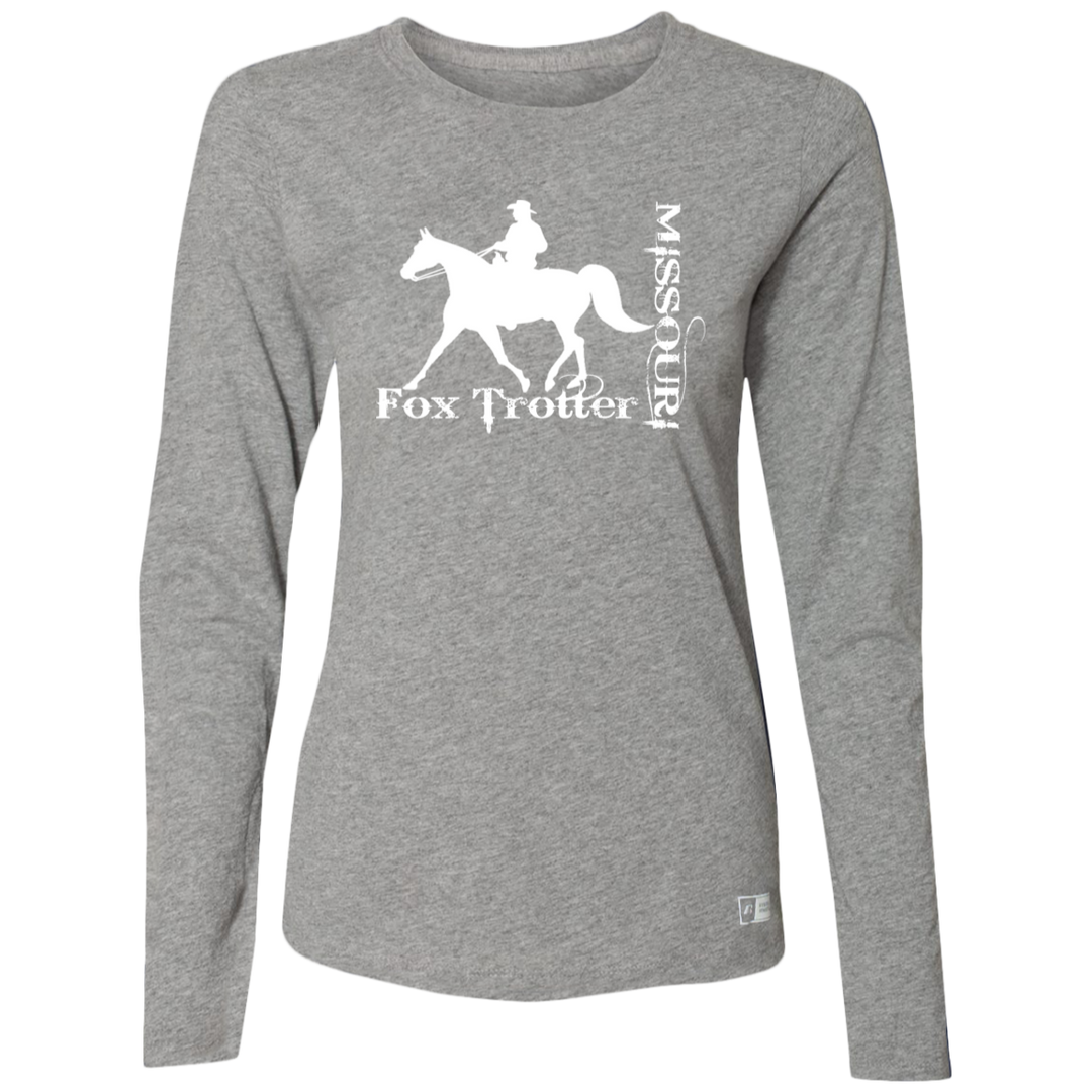 MISSOURI FOX TROTTER (white) 4HORSE 64LTTX Ladies’ Essential Dri-Power Long Sleeve Tee