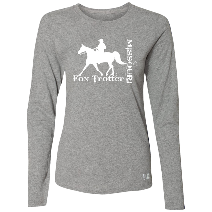 MISSOURI FOX TROTTER (white) 4HORSE 64LTTX Ladies’ Essential Dri-Power Long Sleeve Tee