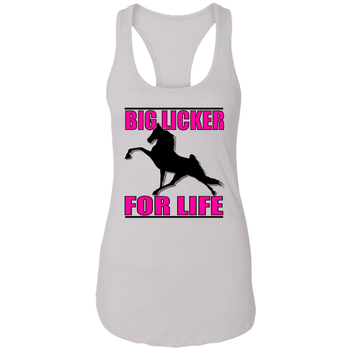 Big Licker for Life Pink NL1533 Ladies Ideal Racerback Tank