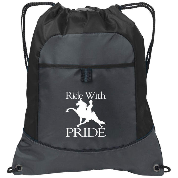 RIDEWITHPRIDEWHITE BG611 Pocket Cinch Pack