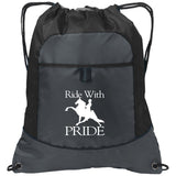 RIDEWITHPRIDEWHITE BG611 Pocket Cinch Pack