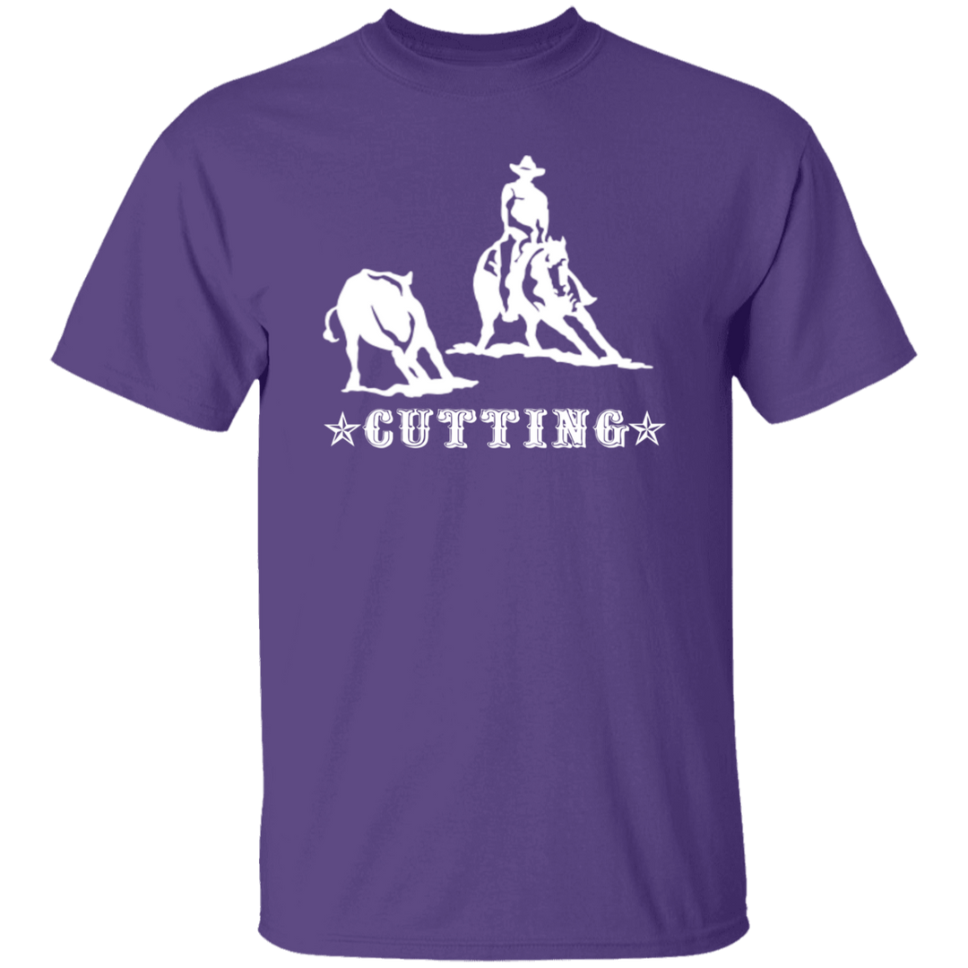 CUTTING STYLE 1 (white) 4HORSE G500 5.3 oz. T-Shirt