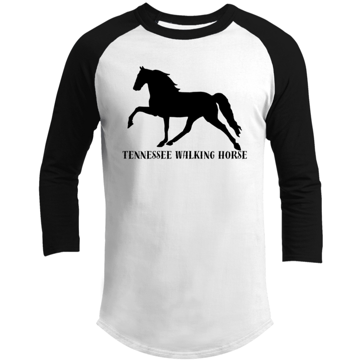 Tennessee Walker (black) 4HORSE T200 3/4 Raglan Sleeve Shirt
