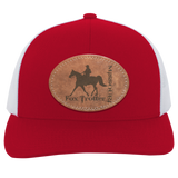 MISSOURI FOX TROTTER ON LEATHER 104C Trucker Snap Back - Patch