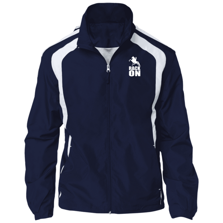 RACK ON RACKING (WHITE ART) JST60 Jersey-Lined Raglan Jacket