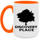 DISCOVERY PLACE LOGO 2023 DESIGN 2 ALL BLACK AM15OZ 15oz. Accent Mug