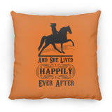 HAPPILY EVER AFTER (TWH Pleasure) Blk ZP14 Small Square Pillow