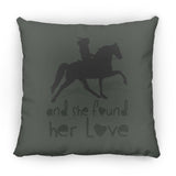 SHE FOUND HER LOVE (TWH pleasure)Bblack art ZP18 Large Square Pillow