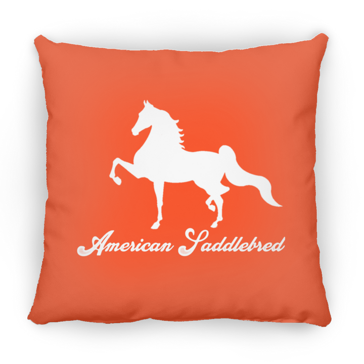AMERICAN SADDLEBRED (DESIGN 1) WHITE 4HORSE PILLOWS THREE SIZES