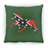 Rebel on the Rail Tennessee Walking Horse Pleasure ZP14 Small Square Pillow