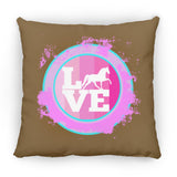 TWH PLEASURE BLEACH SPLATTER PINK TEAL ZP16 Medium Square Pillow