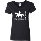 MISSOURI FOX TROTTER (white) 4HORSE G500VL Ladies' 5.3 oz. V-Neck T-Shirt