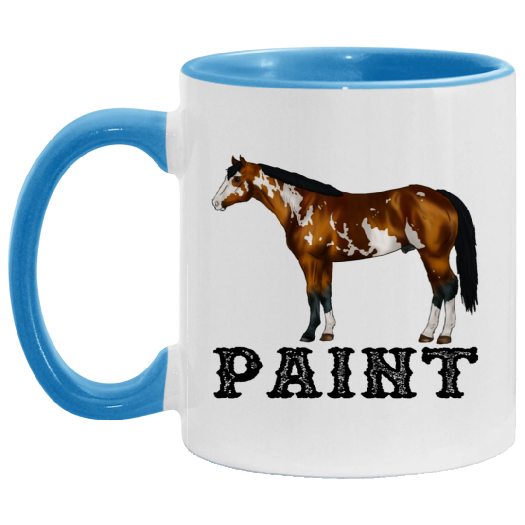 PAINT STYLE 1 4HORSE AM11OZ 11 oz. Accent Mug